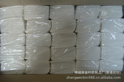 【供應(yīng)純木漿酒店用方抽餐巾紙】價(jià)格,廠家,圖片,面巾紙/紙巾,滿城縣金葉紙制品廠-